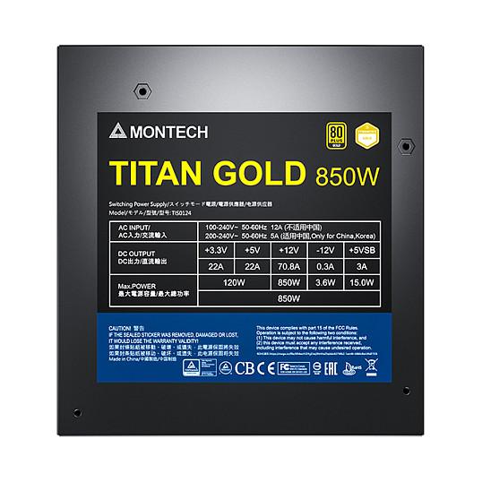 Furnizues Energjie Montech Titan Gold / 850W / 80 PLUS Gold / ATX 3.0 / PCIe 5.0 / Fully Modular - Zezë - 6
