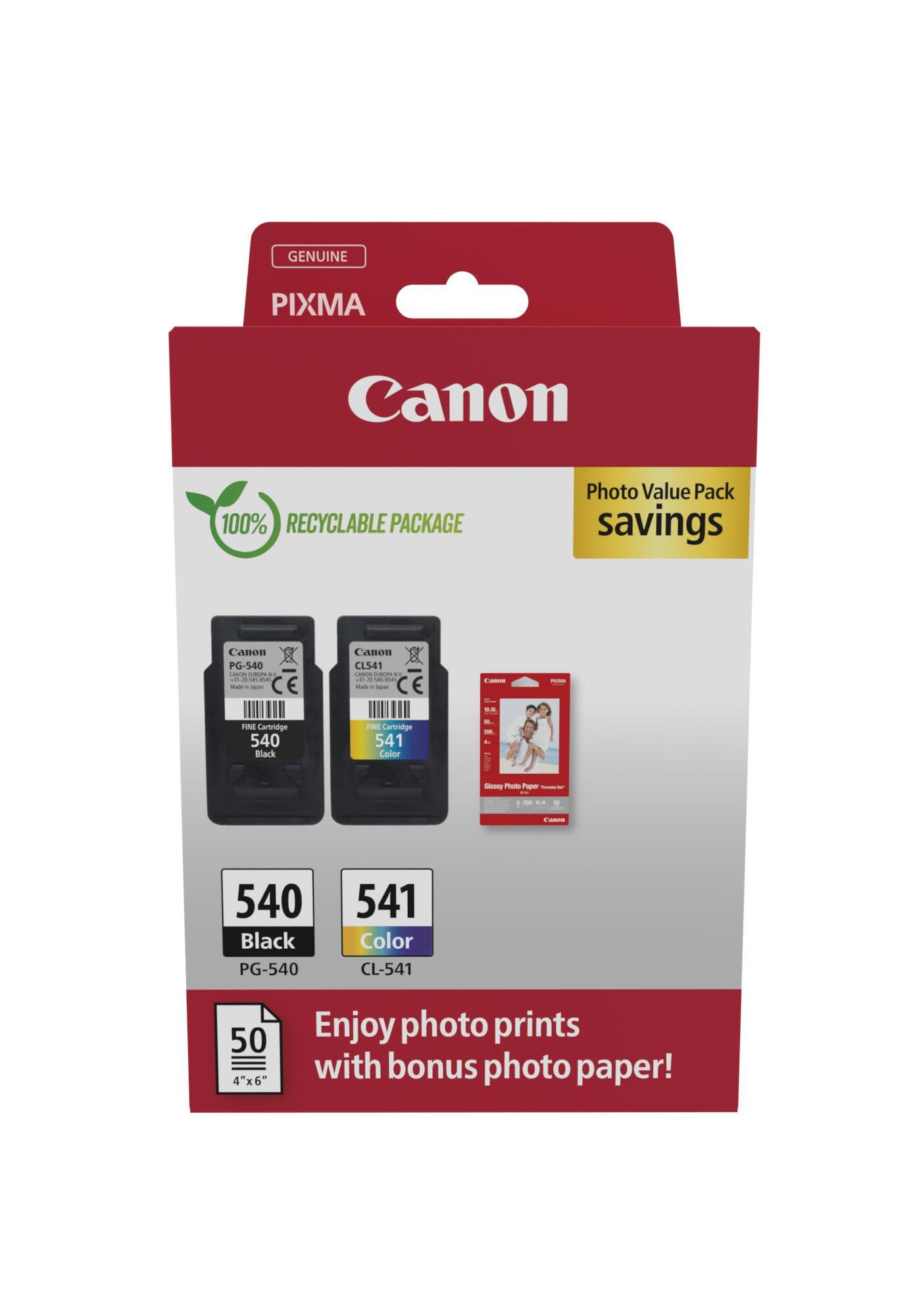 INK Canon PG-540 / CL-541 / 5225B013 / 16 ml / 360 faqe – Zezë/Blu/Rozë/Verdhë