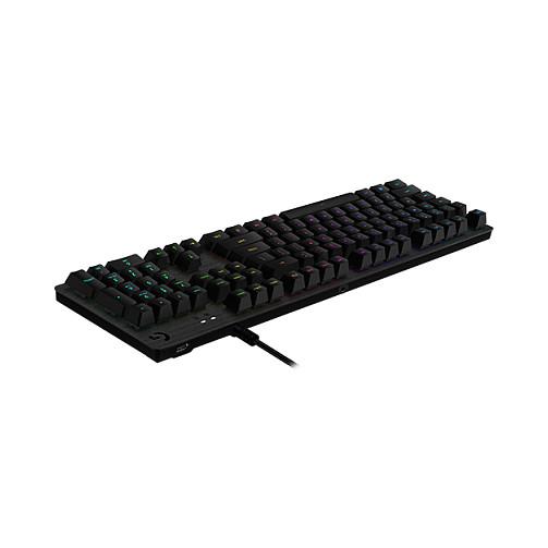 Tastierë Gaming Logitech G512 Carbon, Mekanike, GX Brown Tactile, RGB LIGHTSYNC, USB Passthrough, USB me Kabllo – Zezë - 2