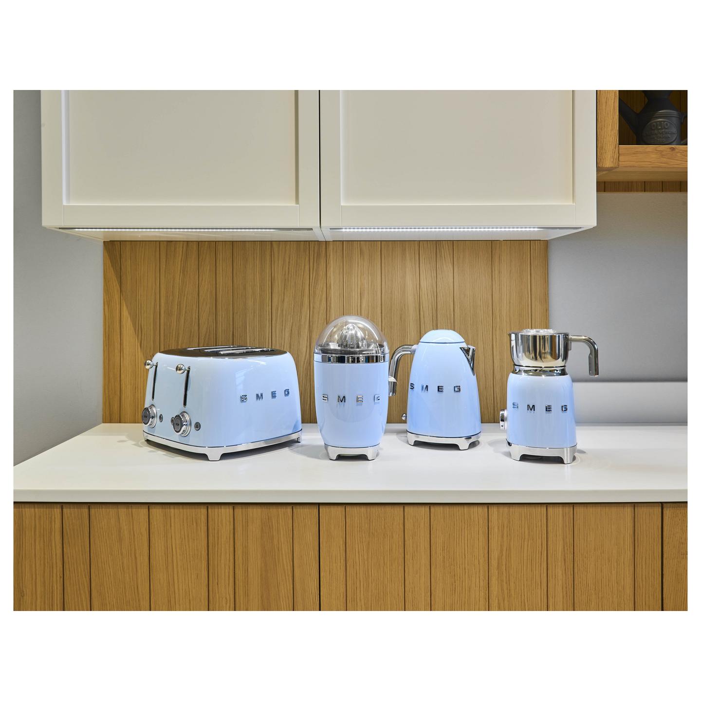 Çajnik Elektrik Smeg KLF03PBEU, 1.7L, 2400W, 360° – Blu - 2