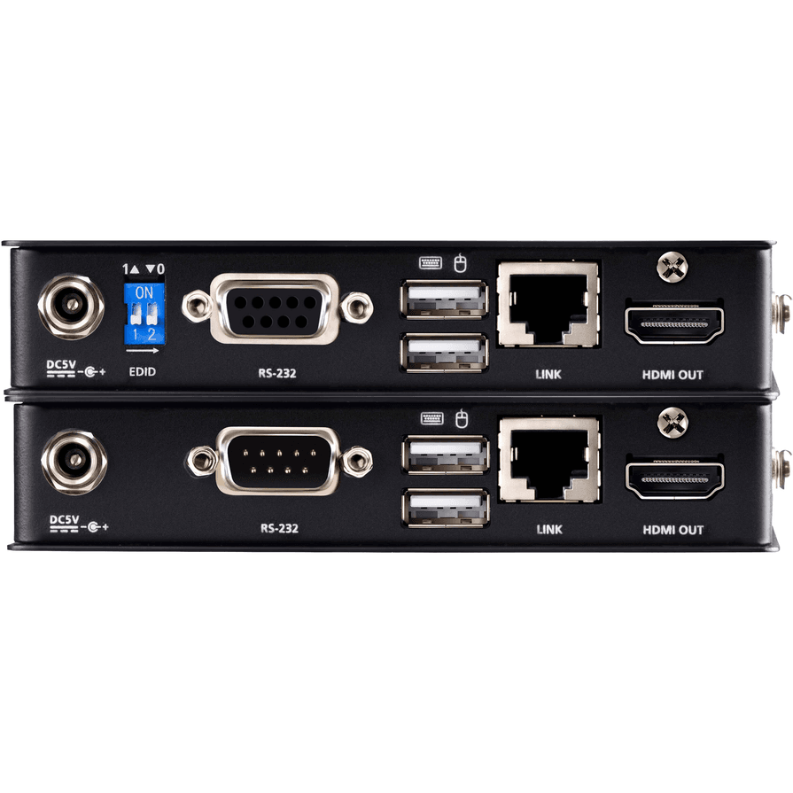 Extender KVM ATEN CE801, HDMI 4K 60Hz, USB, RS-232, Cat.6, deri në 70m - Zezë - 2