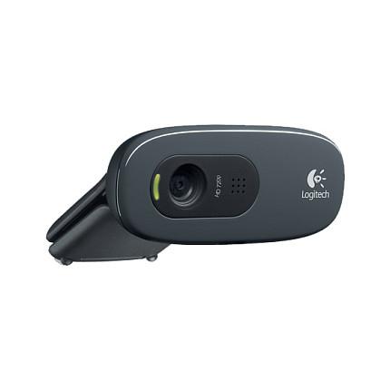 Webcam Logitech HD C270, HD 720p, 1280x720, 30fps, Fiks Fokus, USB 2.0, Mikrofon i Integruar - Zezë/Hiri - 3