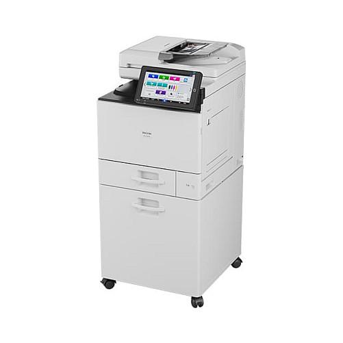Printer Multifunksional Ricoh IM C401F, Laser me Ngjyra, A4, 1200 à 1200 dpi, 43 ppm, Duplex, 6 GB, SSD 256 GB, SPDF 50-fletësh, Ekran me Prekje 10.1", Wi-Fi, Ethernet - Bardhë - 2