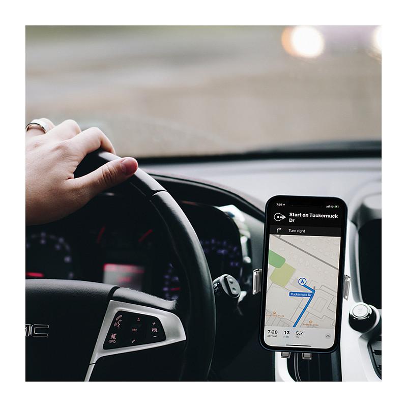 Adapter telefoni për veturë LogiLink PA0277 / Wireless Charging / Gravity Trigger / 360° / 15W – Zezë - 7