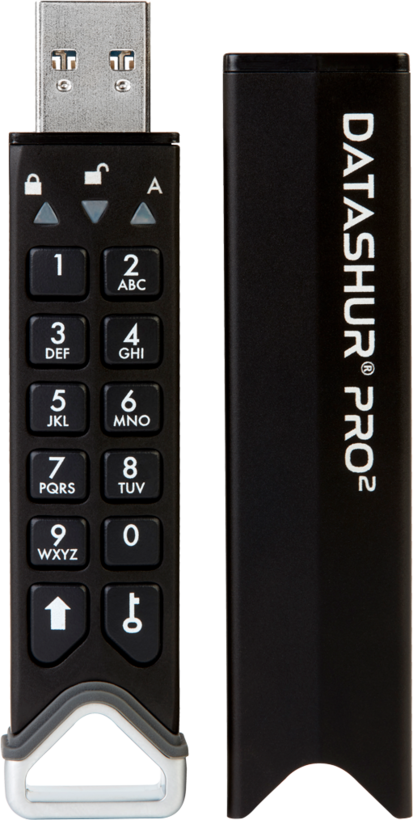 USB Flash Drive iStorage datAshur PRO2 / 4GB / USB 3.2 Gen 1 / AES-XTS 256-bit / FIPS 140-2 Level 3 - Zezë - 2