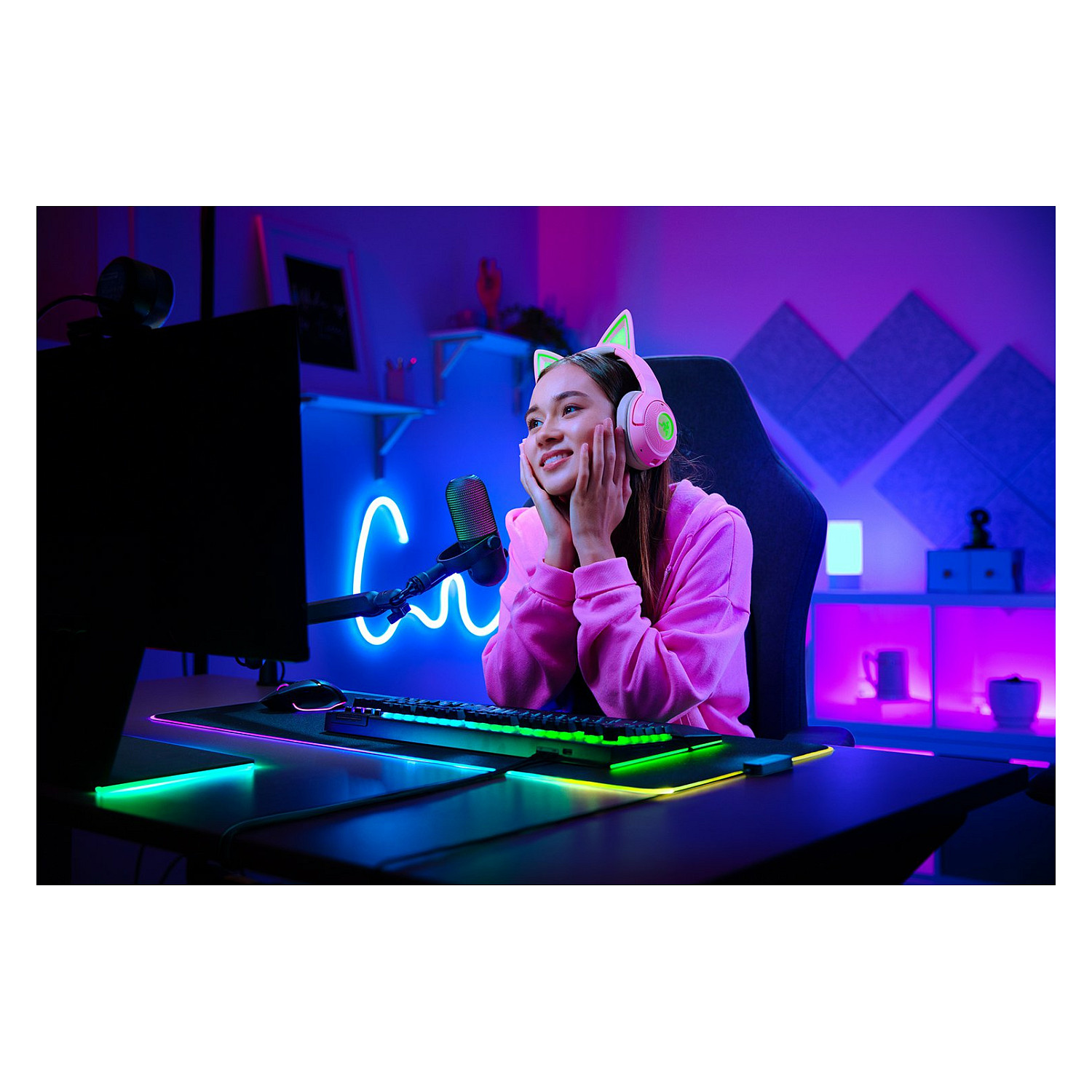 Mikrofon Razer Seiren V3 Chroma / USB / RGB - Zezë - 10