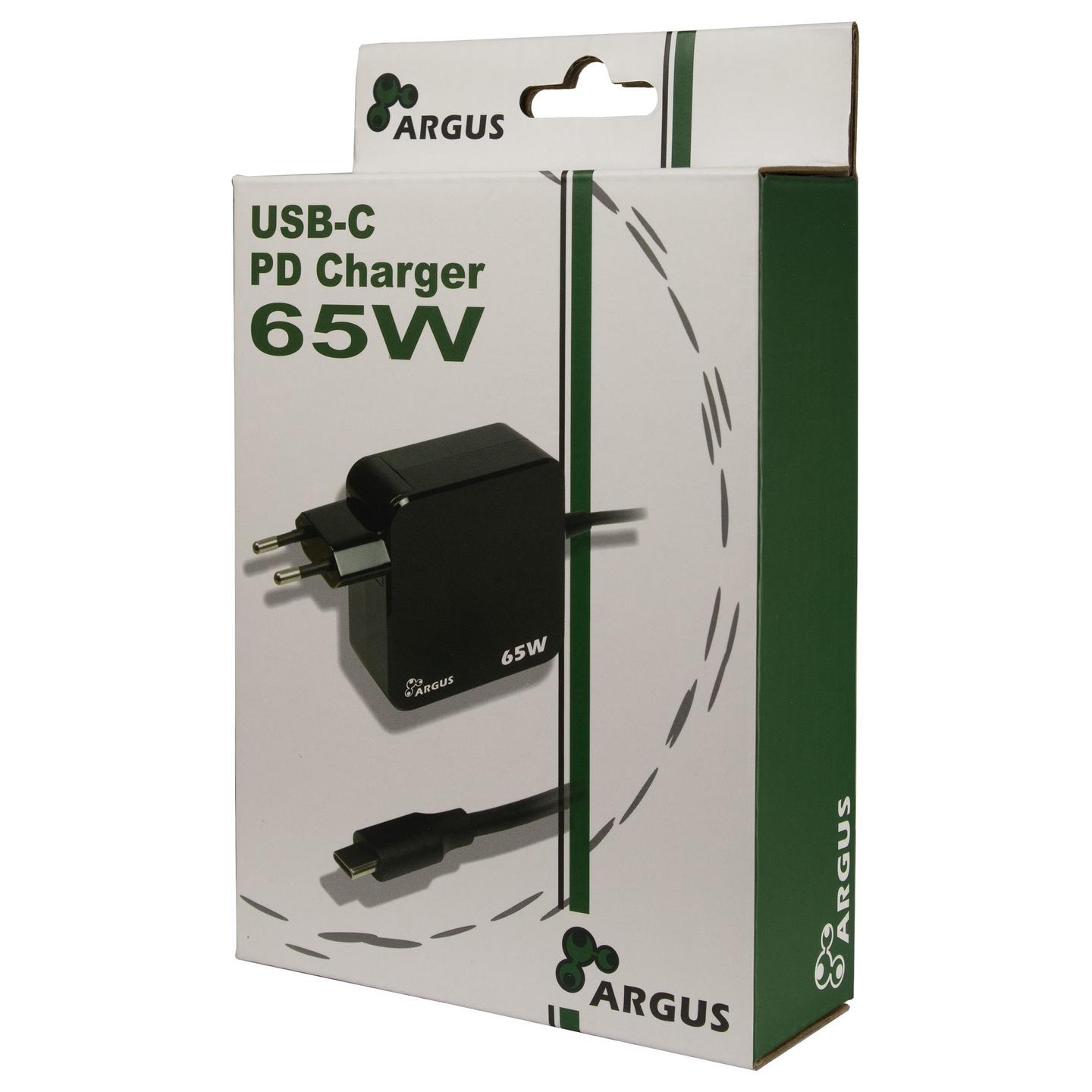 Karikues Inter-Tech PD-2065, USB-C, Power Delivery 3.0, 65W, Kabllo 1.8m - Zezë - 2