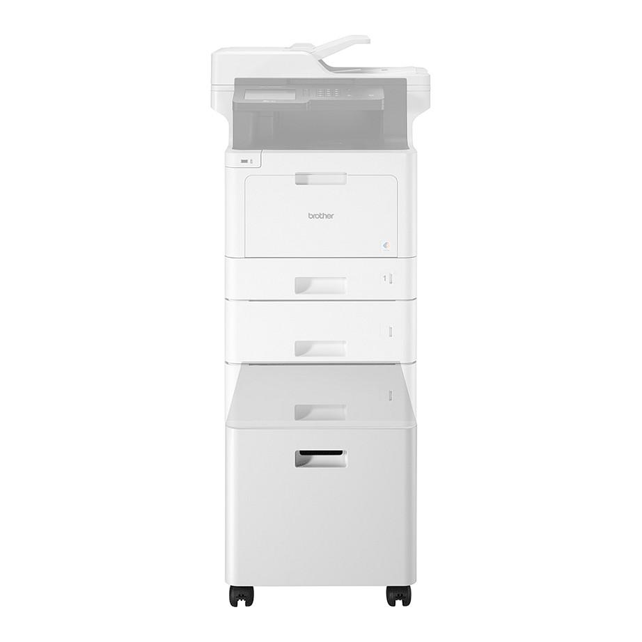 Dollap Mbështetës për Printer Brother ZUNTBC4FARBLASER, me rrota të bllokueshme, 410 × 484 × 400 mm – Bardhë - 4