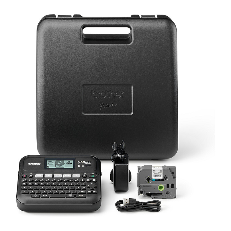 Printer Etiketash Brother P-touch PT-D460BTVP / Thermal Transfer / 180 × 180 DPI / Bluetooth & USB / 18 mm - Zezë - 3