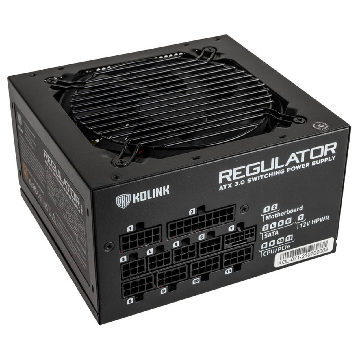 Furnizues Energjie Kolink Regulator / 750W / 80 PLUS Gold / ATX 3.0 / PCIe 5.0 / Fully Modular - Zezë - 2