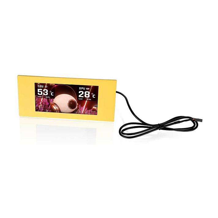 Ekran LCD për Kasë Thermaltake 6.0" LCD Panel Kit for View 600 TG, 1480×720, TFT-LCD, USB 2.0 - Verdhë - 3