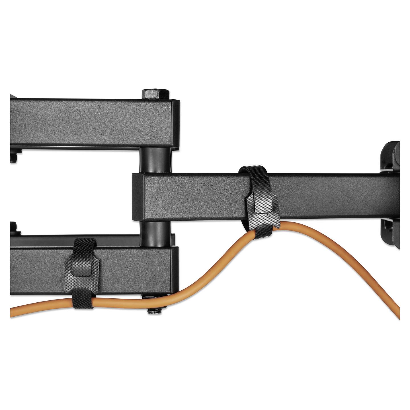 Mbajtëse për TV Manhattan 462440, 37"–80", Full Motion, 40kg, VESA 600×400 - Zezë - 8