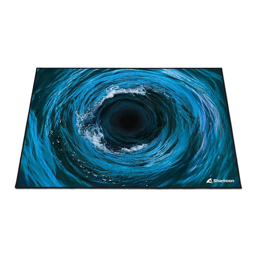 Tapet Mbrojtës për Dysheme Sharkoon SKILLER SFM12 Undertow, 140 × 100cm, 5mm, Poliester, Bazë Antirrëshqitëse - Blu - 2