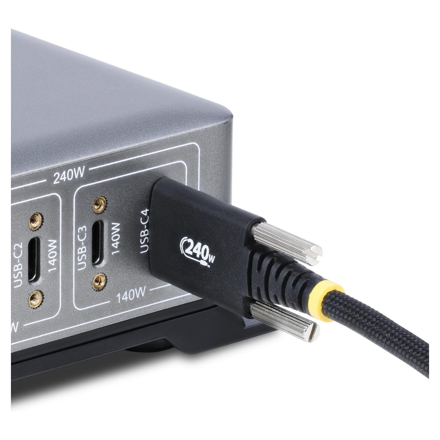 Kabllo USB StarTech.com S2CEPR2M-USBSL-CABLE / USB-C në USB-C / USB 2.0 / 240W / 2m - Zezë - 8