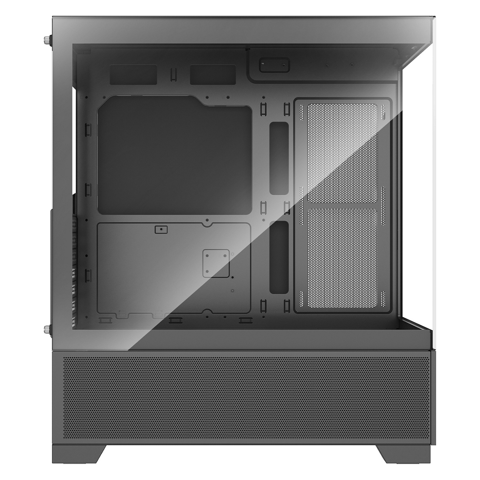 Kasë PC Xilence Beam / Midi Tower / ATX / 2x 120mm + 1x 120mm ARGB Fan / Tempered Glass - Zezë - 9