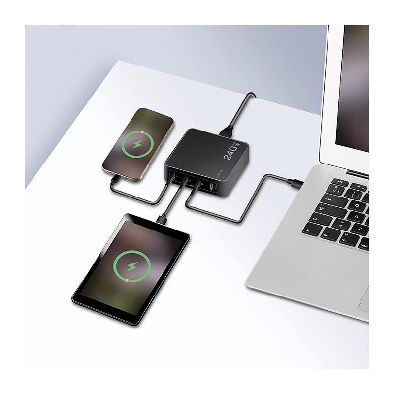 Karikues LogiLink USB-C Desktop, 240W, GaN, 4x USB-C, PD 3.1 – Zezë - 8