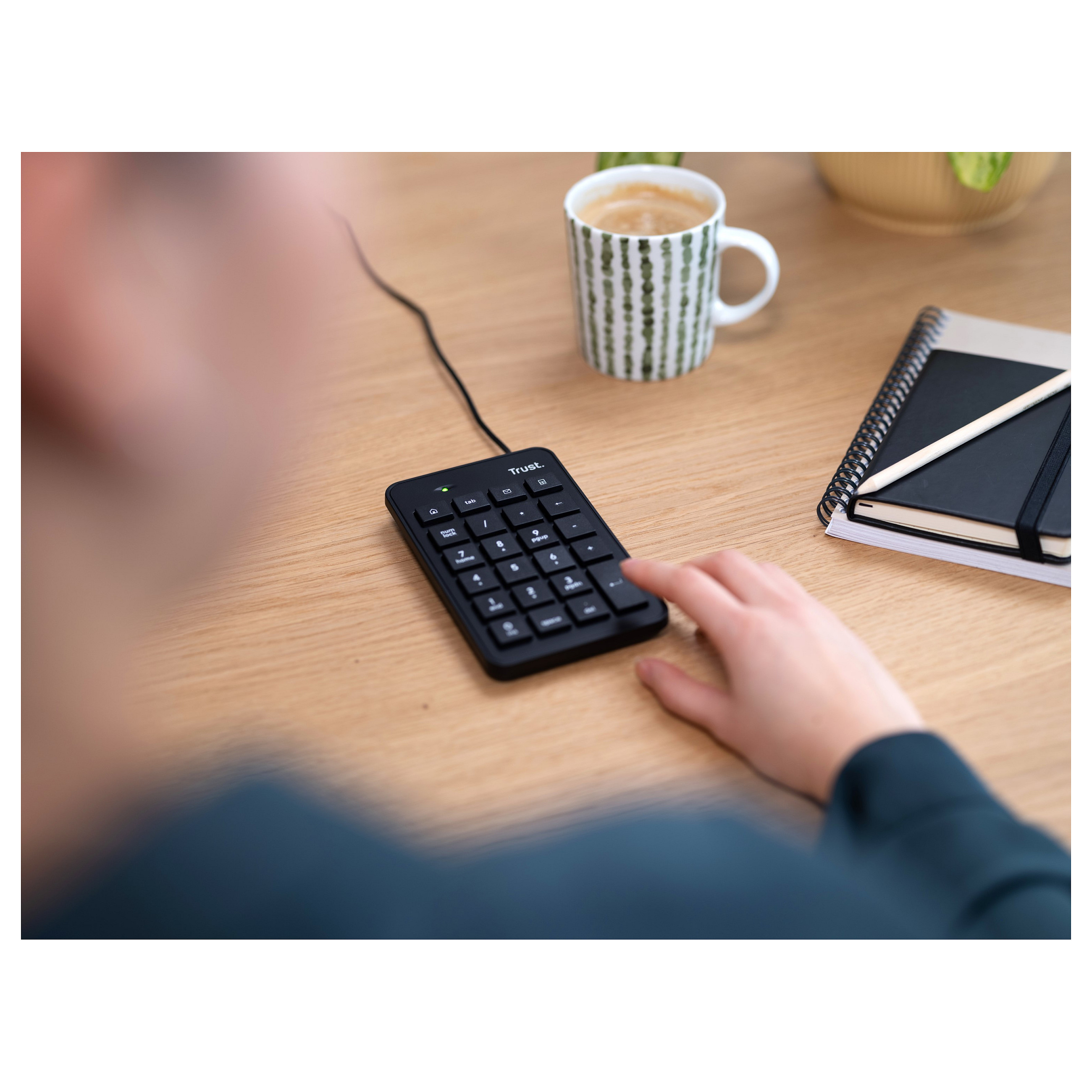 Tastierë Me kabllo Trust Xalas 22221 / Numeric Keypad / 23 Keys / USB / 1.5 m - Zezë - 6