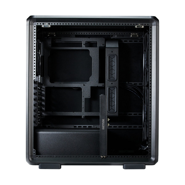 Kasë PC Cooler Master MasterFrame 500 Mesh / Mid Tower / ATX / 2x 200mm + 1x 120mm Fan / Mesh / Tempered Glass - Zezë/Transparent - 3