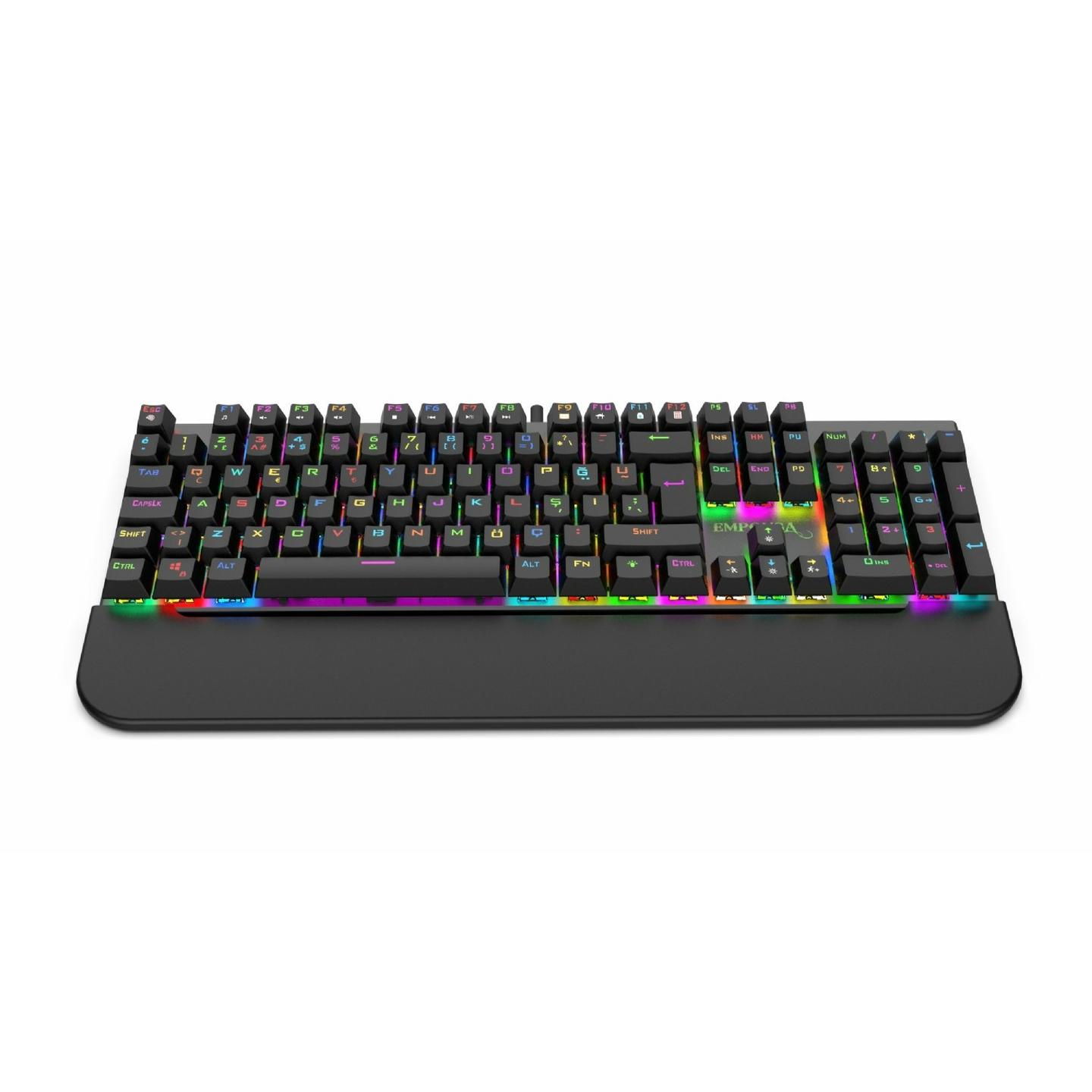 Tastierë Gaming INCA IKG-443 Empousa 100% / Mekanike / Red Switch / RGB / USB / 12 Multimedia Keys - Zezë - 4