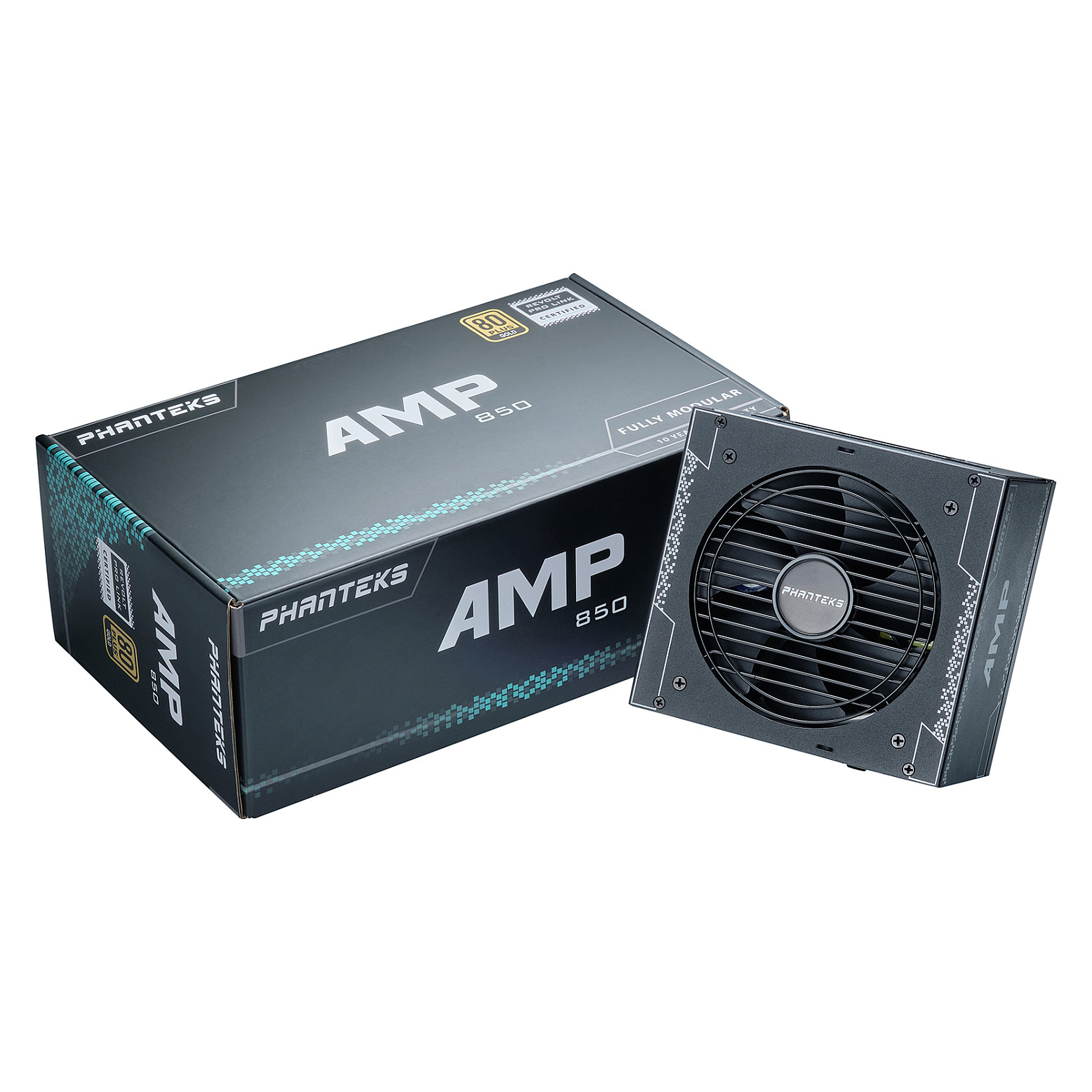 Furnizues Energjie PHANTEKS AMP GH / 850W / ATX 3.1 / 80 PLUS Gold / PCIe 5.1 / Plotësisht Modular - Zezë - 9