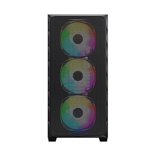Kasë Montech AIR 903 MAX, Midi Tower, E-ATX, ATX, 4x140mm, USB Type-C, Tempered Glass - Zezë - 2