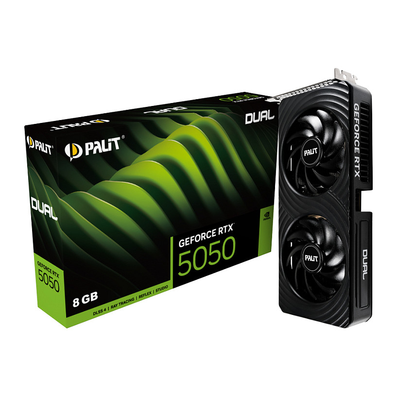 Kartelë Grafike NVIDIA GeForce RTX 5050 / 8GB GDDR6 / 128-bit / Palit Dual / 2 Fan / RGB - 11