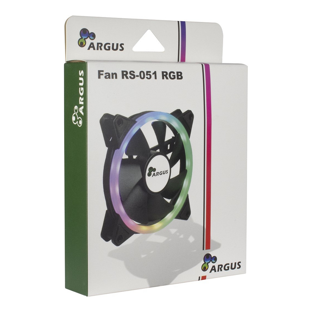 Ftohës për Kasë Inter-Tech Argus RS-051 / 120mm / 900 RPM / RGB – Zezë - 4