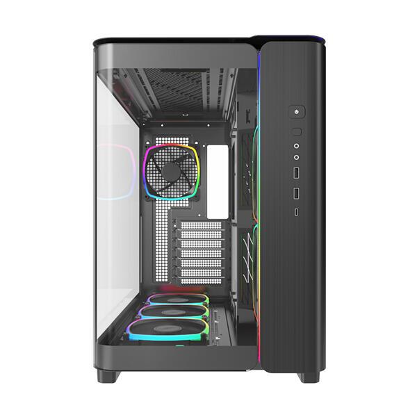 Kasë PC Montech KING 95 PRO / Midi Tower / ATX / 6x ARGB Fan / Tempered Glass – Zezë - 5