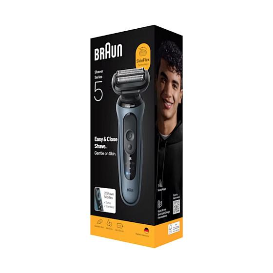 Makinë për Rroje Braun Series 5 / 52-A1000s / 3 Tehe Fleksibile / 2 Modalitete / Wet & Dry / 50 Minuta – Blu - 2