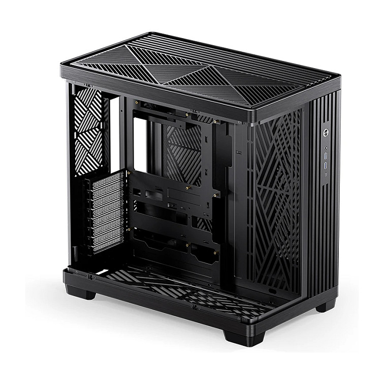 Kasë PC Jonsbo TK-4 / Midi Tower / ATX / Tempered Glass - Zezë - 29