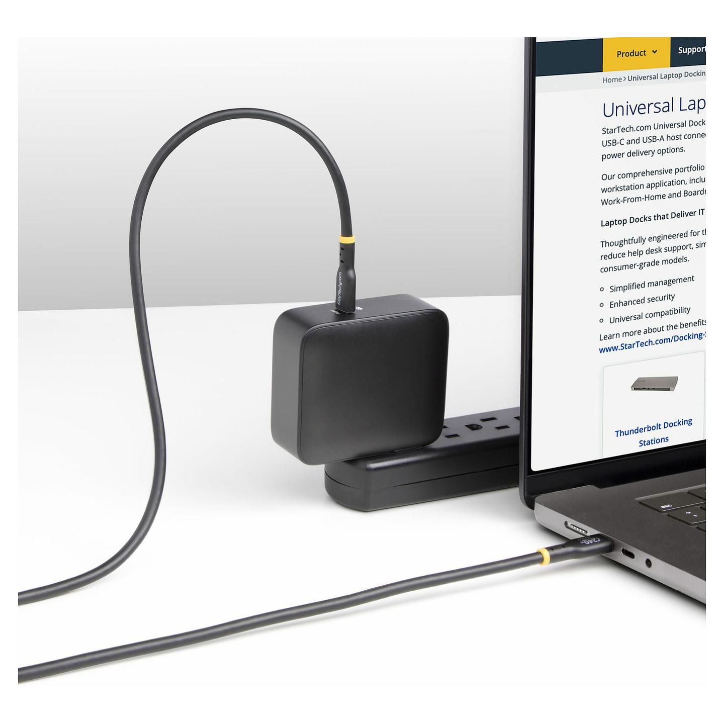 Kabllo USB StarTech.com USB2EPR3M / USB-C në USB-C / USB 2.0 / 480 Mbit/s / PD EPR 240W / 3m - Zezë - 11