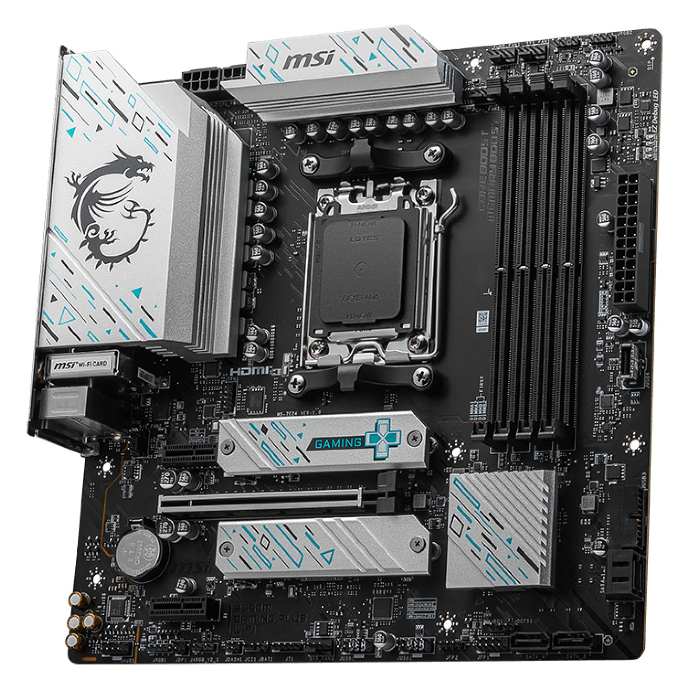 Pllakë Amë MSI B650M GAMING PLUS WIFI / AMD AM5 / B650 / DDR5 / Micro ATX / Wi-Fi 6E / 2.5GbE LAN - 3