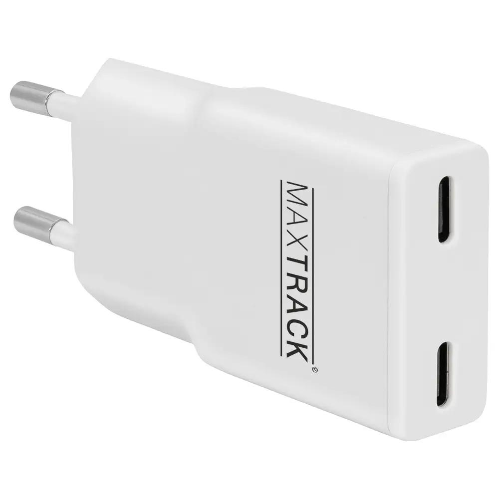 Karikues Transmedia MQ 3, GaN, 30W, 2x USB-C, PD, QC 3.0, PPS - Bardhë - 2