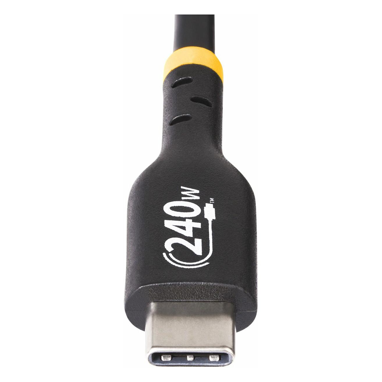 Kabllo USB StarTech.com USB2EPR2M, USB-C në USB-C, USB 2.0, 240 W, 2 m - Zezë - 5