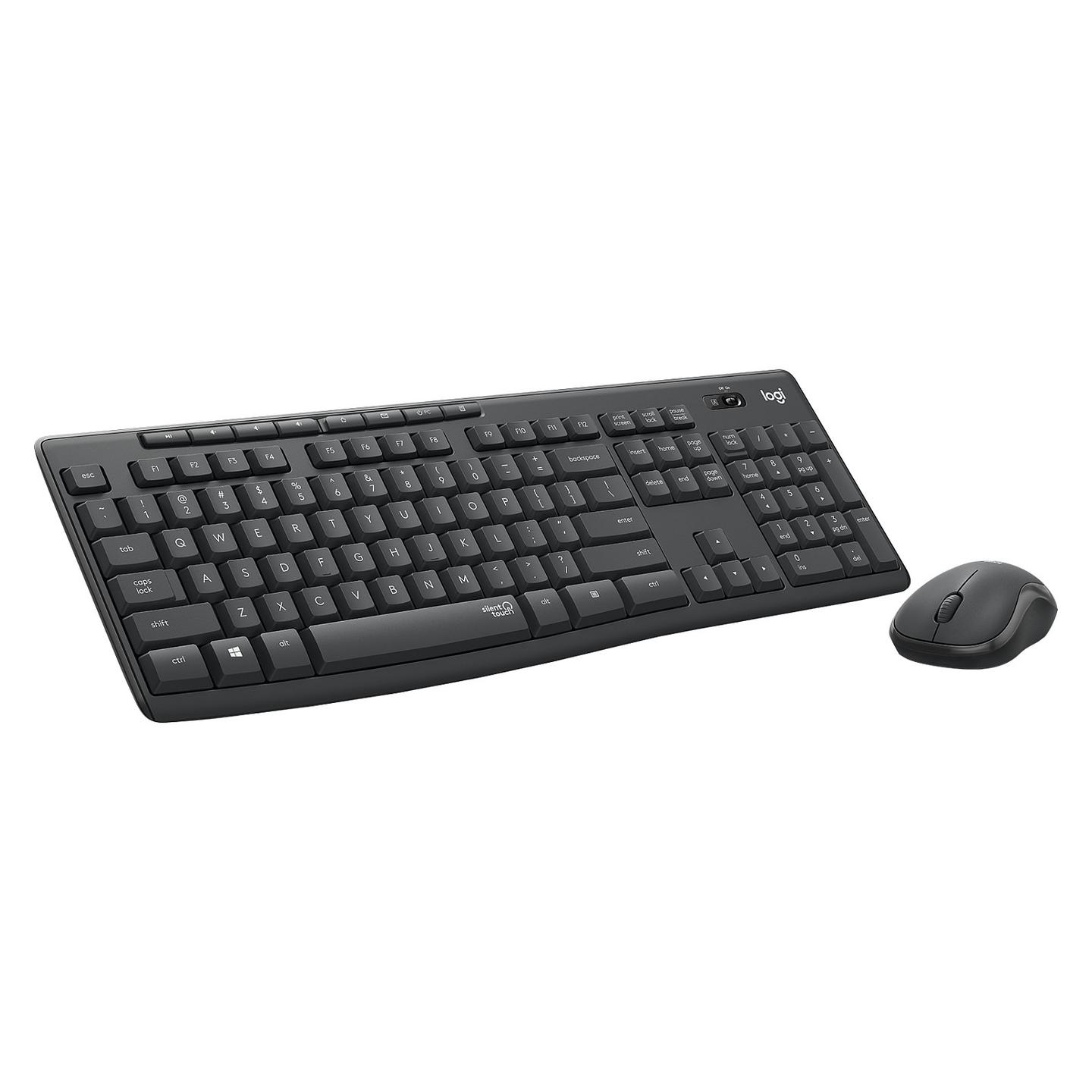 Combo (Tastierë & Maus) Logitech MK295 Silent Wireless, SilentTouch, 2.4 GHz, USB – Grafit - 3