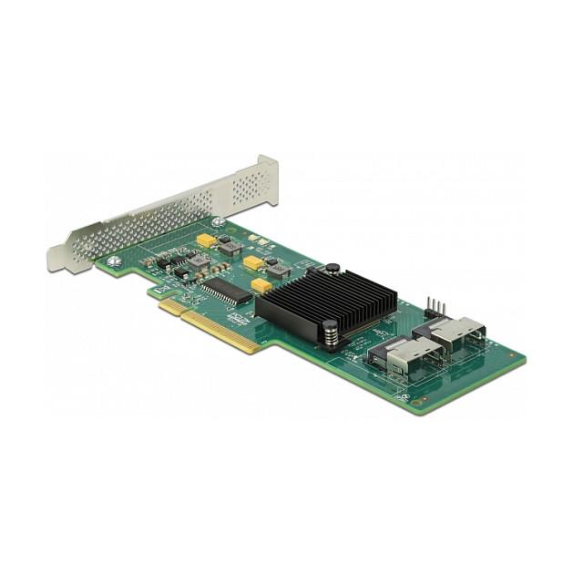 Kartë Zgjerimi Delock 90061, PCI Express 2.0 x8, 8x SATA 6Gbps, LSI SAS2008, 2x SFF-8087, Low Profile - 2