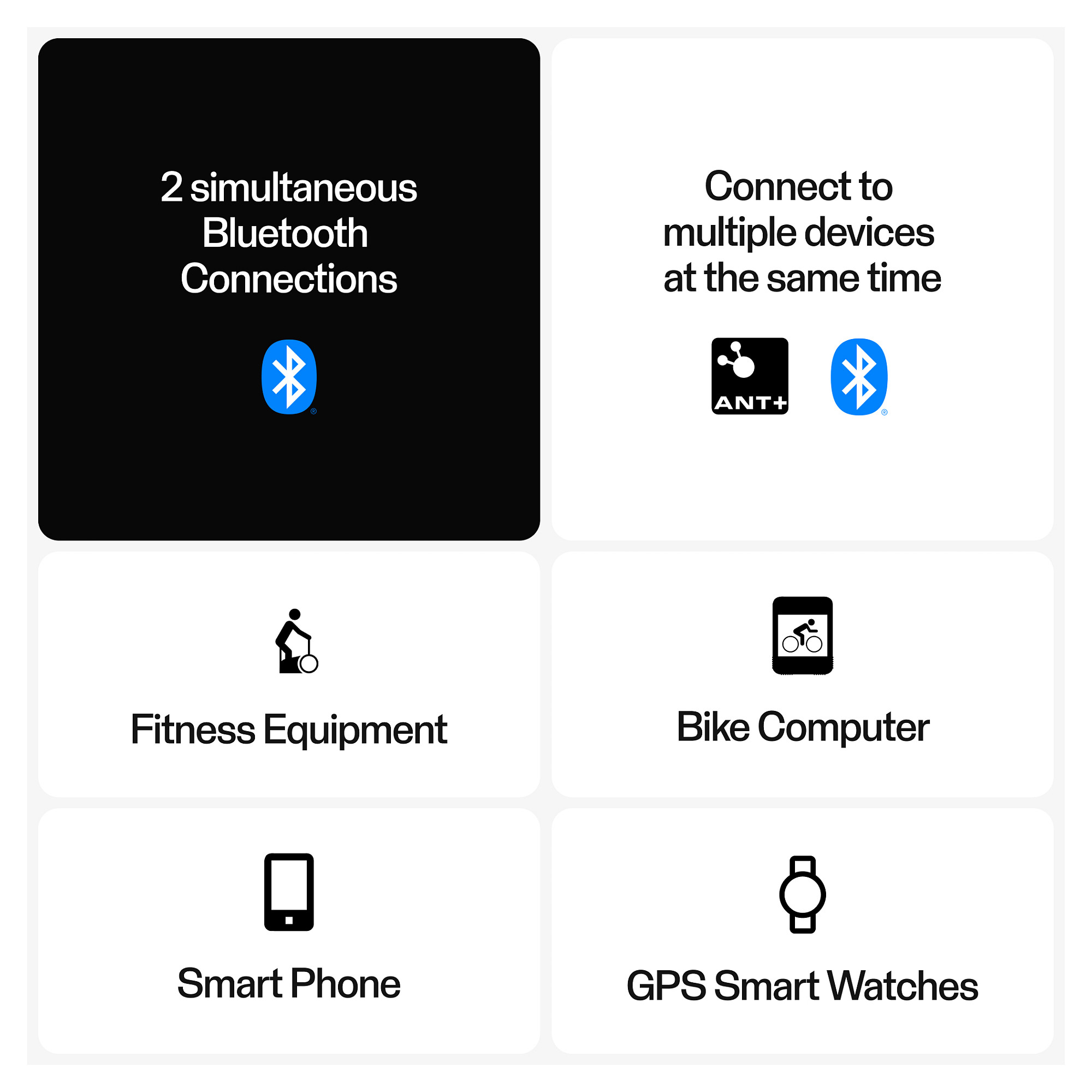 Sensor për Matjen e rrahjeve të zemrës / Polar H10 / Bluetooth, ANT+ / M-XXL - Zezë - 3