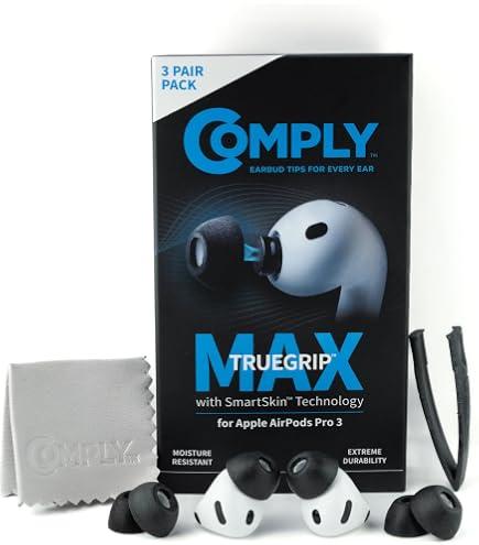 Aksesor për Kufje Comply MAX për Apple AirPods Pro 3, 1 Palë, Madhësia L - Zezë - 2