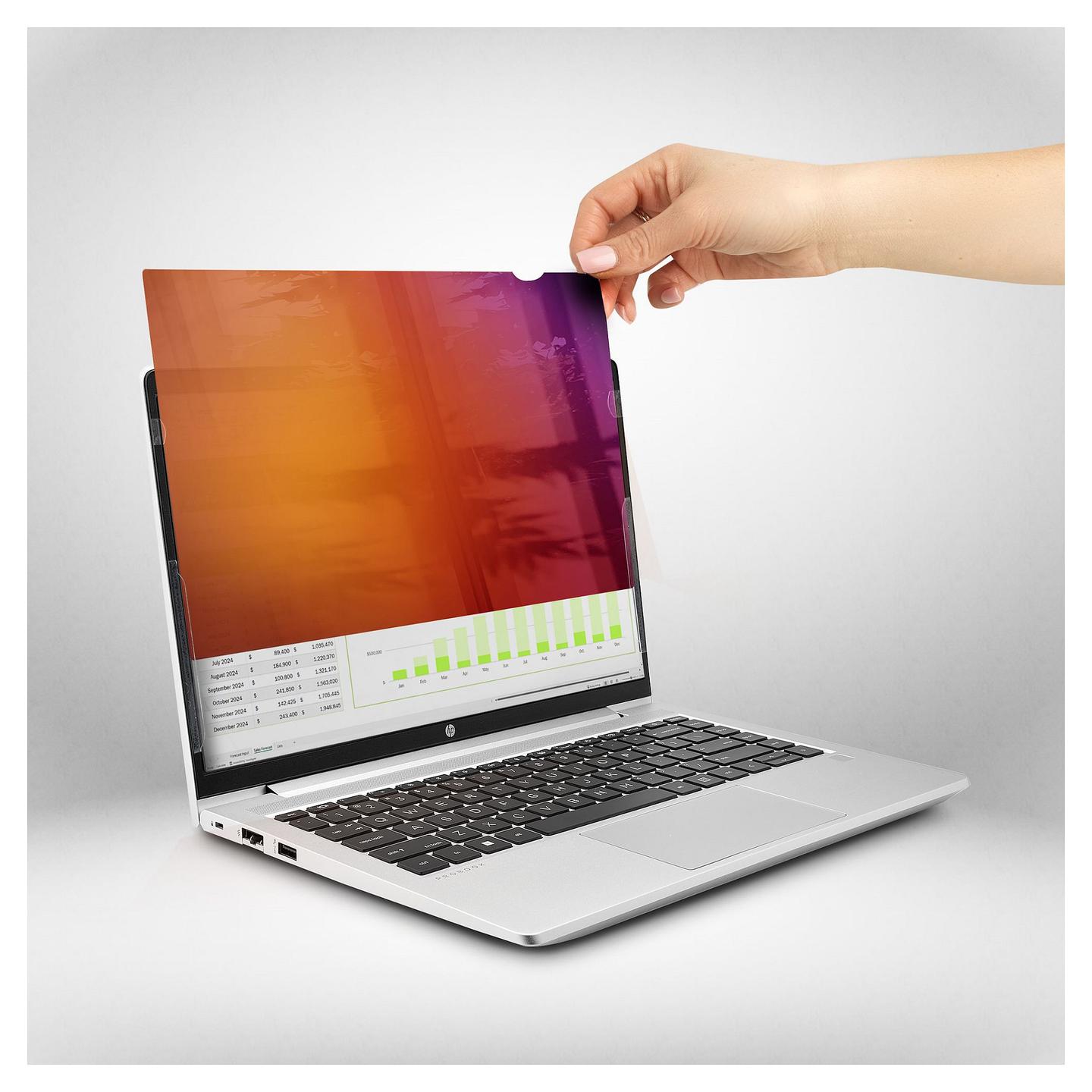 Filtër Privatësie StarTech.com 156G-PRIVACY-SCREEN, 15.6", 16:9, Gold, ±30°, Anti-Glare, Reduktim i Dritës Blu - Zezë - 4