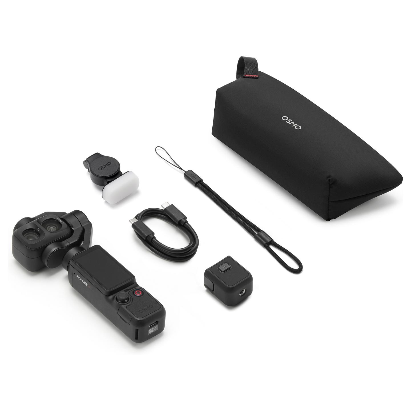 Stabilizues DJI Osmo Pocket 4P Standard Combo, 3-Aksësh, Dual-Lens, 4K, 12x Zoom - Zezë - 9