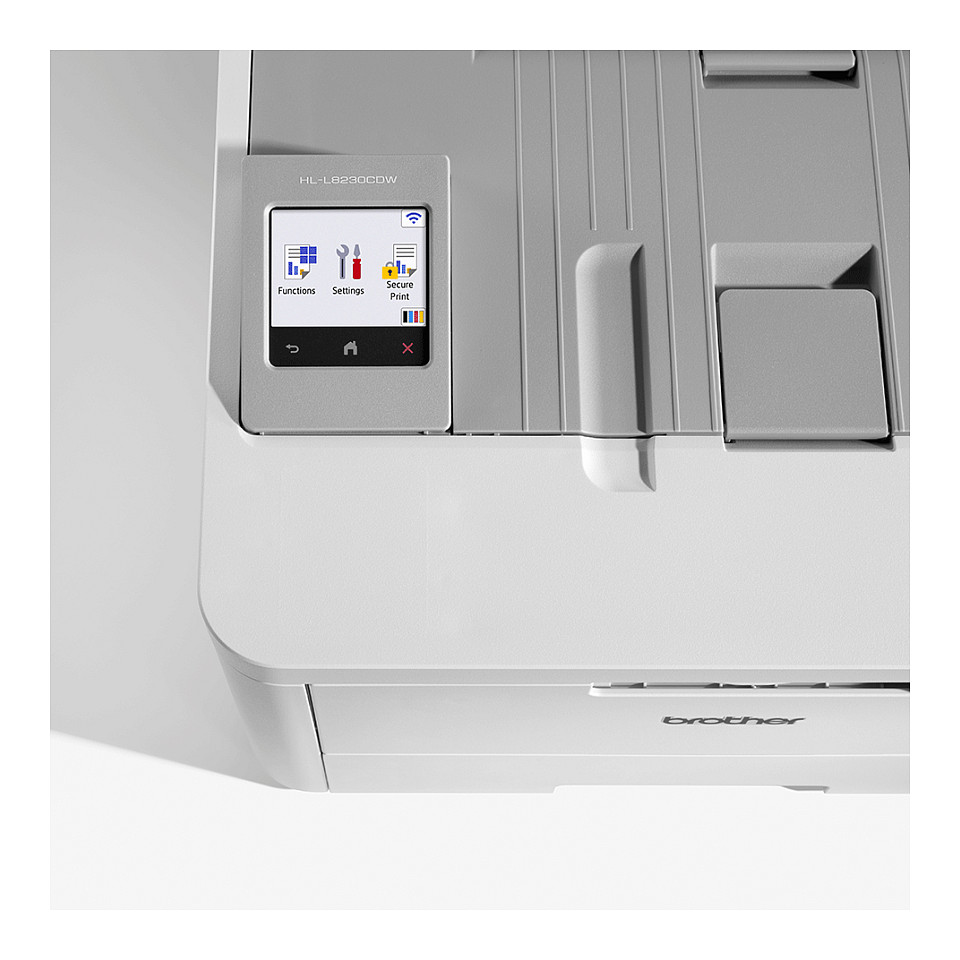 Printer Laser me Ngjyra Brother HL-L8230CDW / Për Dokumente / 2400 DPI / 30 ppm / Duplex / USB + LAN + Wi-Fi - Bardhë - 4