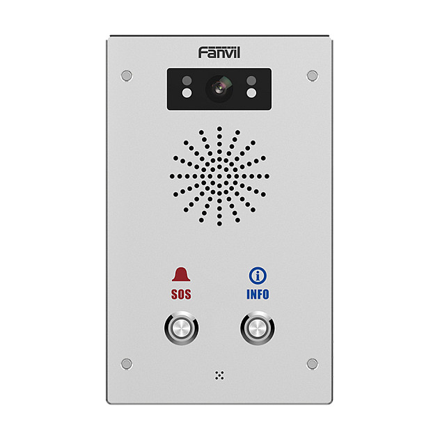Intercom VoIP Fanvil i16S-02P / Audio / SIP / 2 Butona / PoE / IP65 - Inoks - 2