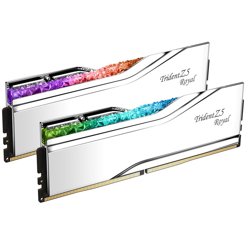 RAM Memorie DDR5 G.Skill Trident Z5 Royal RGB / 48GB (2x24GB) / DIMM / 8000MHz / CL40 / 288-pin - Argjend - 5
