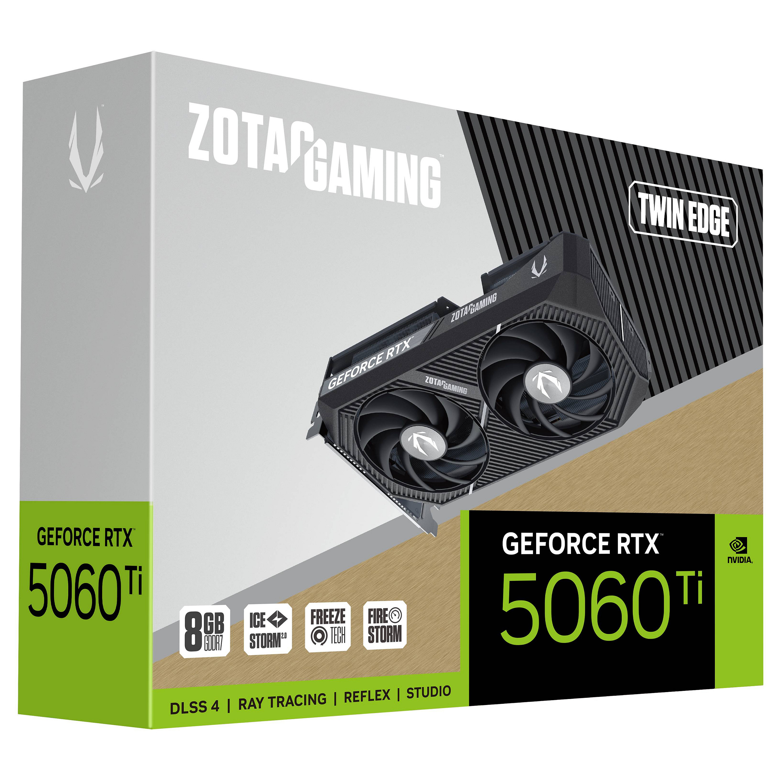 Kartë Grafike NVIDIA ZOTAC GAMING GeForce RTX 5060 Ti Twin Edge / 8GB GDDR7 / PCIe 5.0 / Dual Fan – Zezë - 7