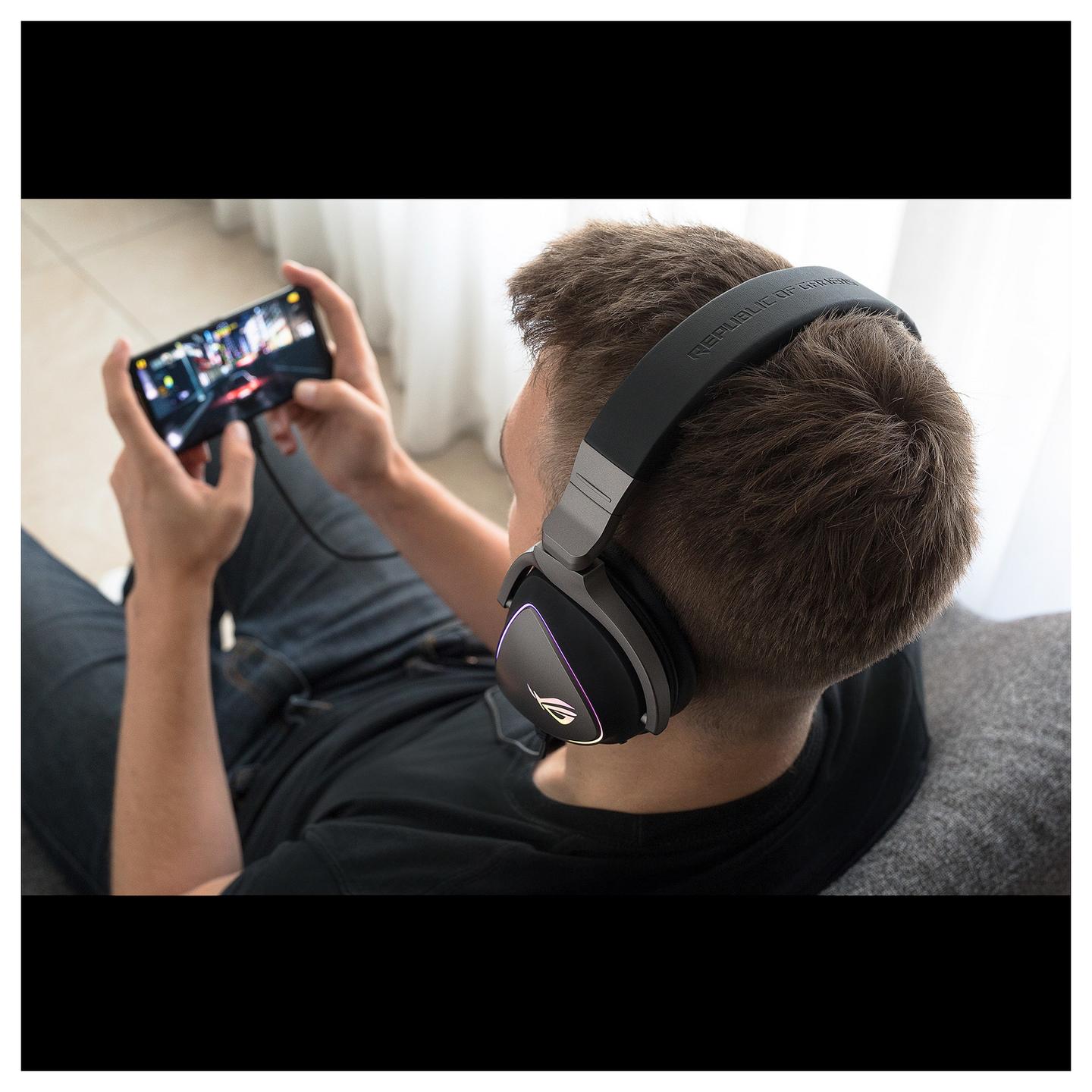 Kufje Gaming ASUS ROG Delta / USB-C / USB-A / 50mm / Hi-Res ESS Quad-DAC / RGB - Zezë - 10