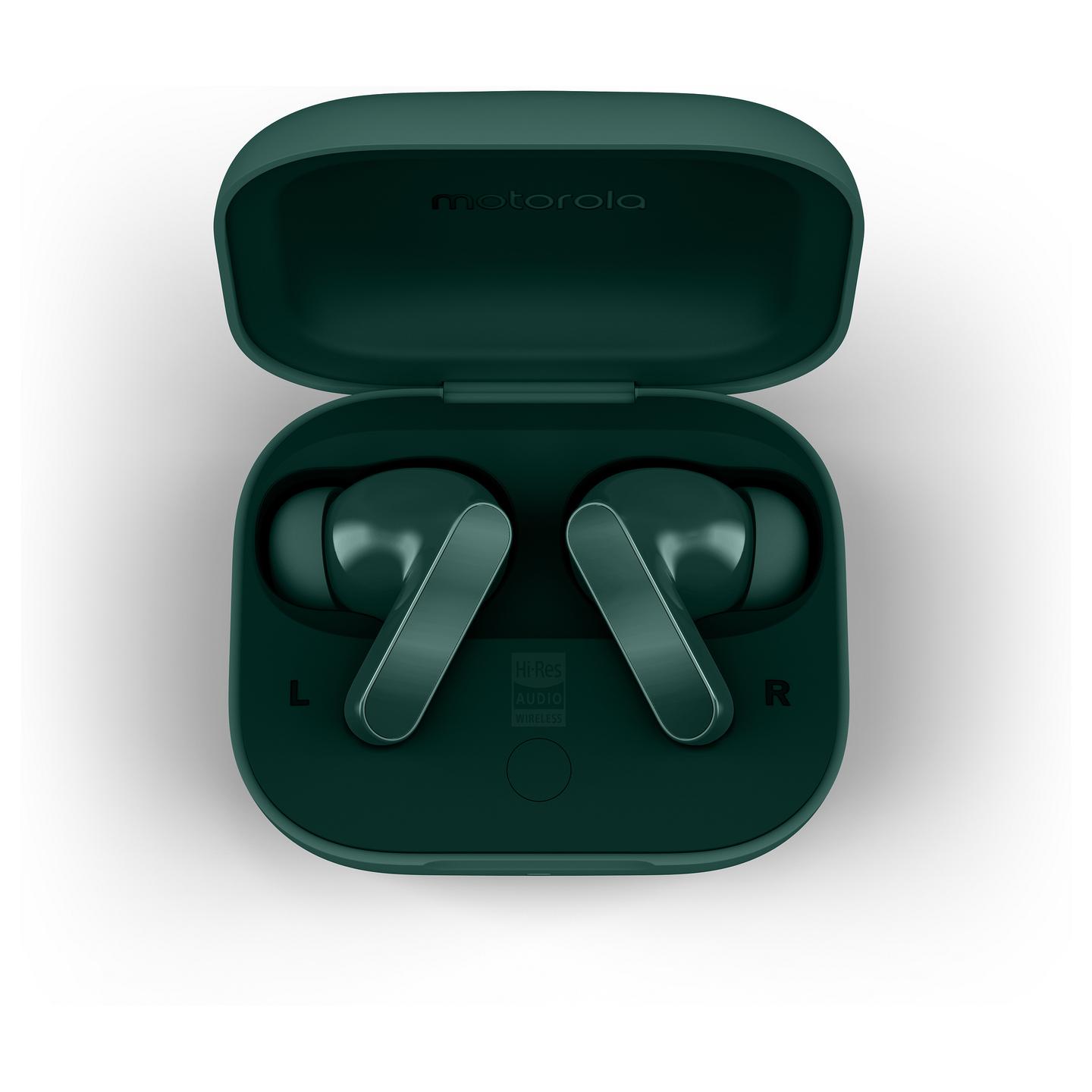Kufje pa kabllo Motorola moto buds bass / TWS / Bluetooth 5.3 / 12.4mm / Dynamic ANC / Hi-Res Audio / 3 Mikrofona - Gjelbër - 10