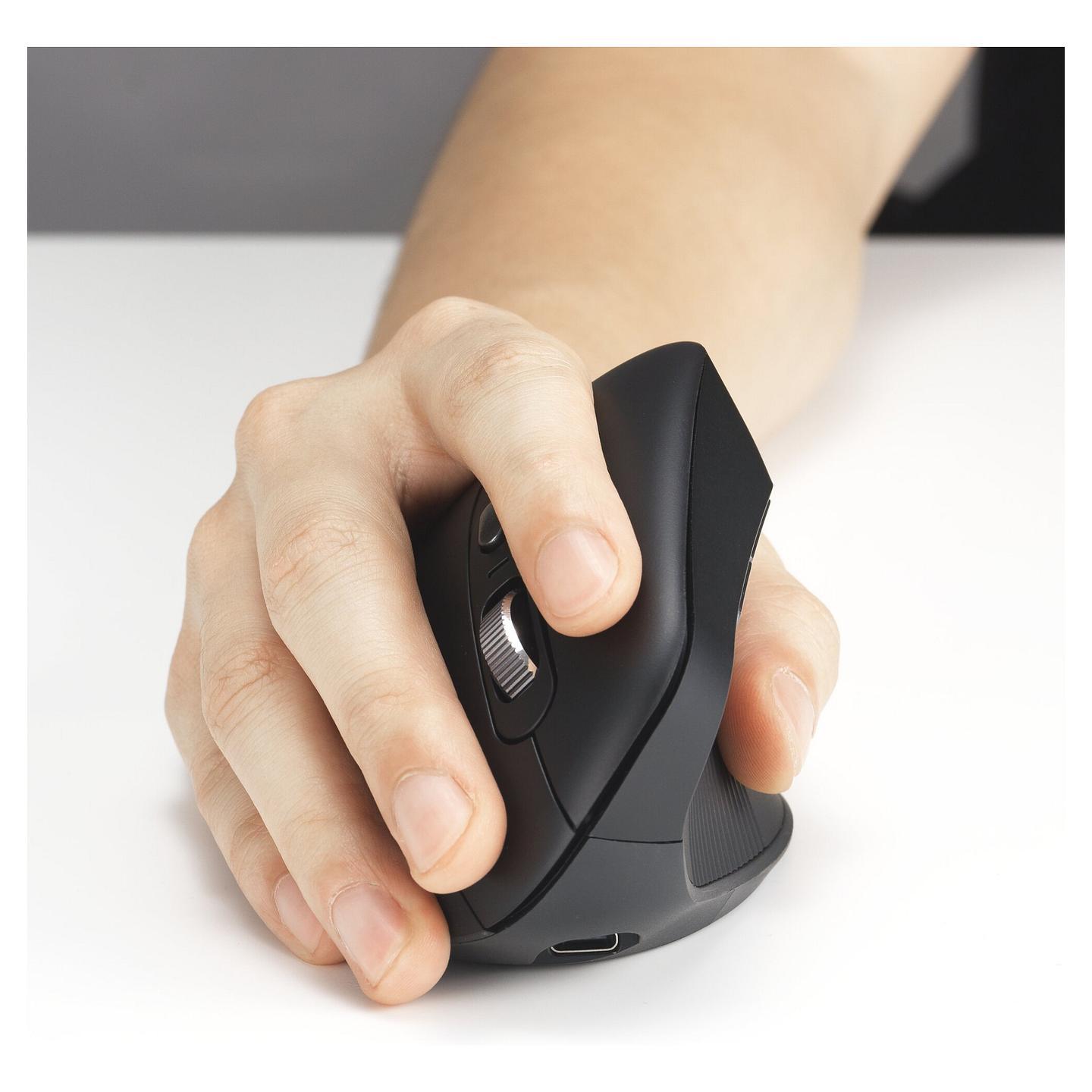 Maus pa Kabllo Kensington Pro Fit Ergo MY630 EQ / Vertikal / 2400 DPI / 6 Butona / Bluetooth / Wireless 2.4 GHz / USB-C - Zezë - 3