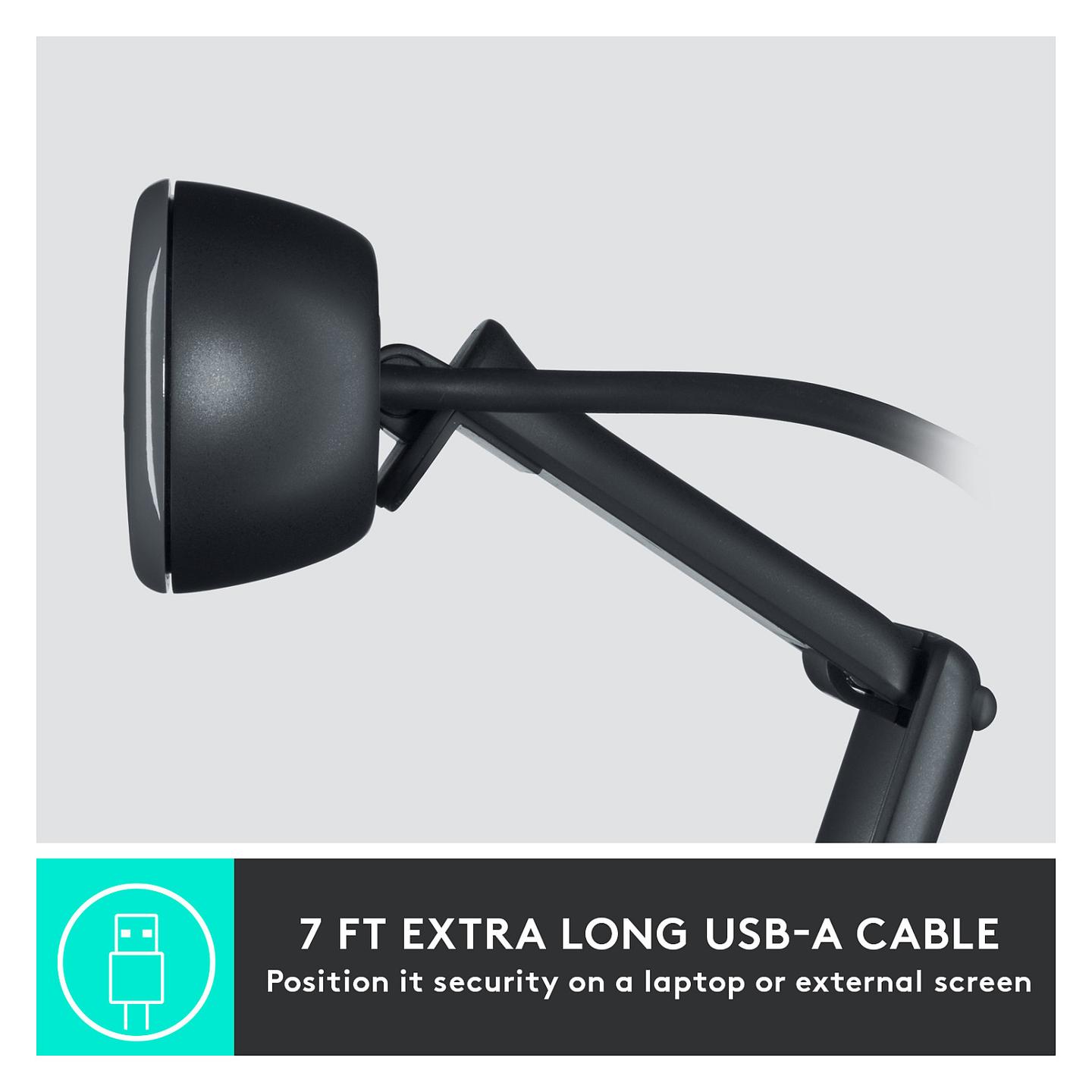 Webcam Logitech C505 / 960-001364 / HD 720p / USB-A / 1.2MP / 60° – Grafit - 14