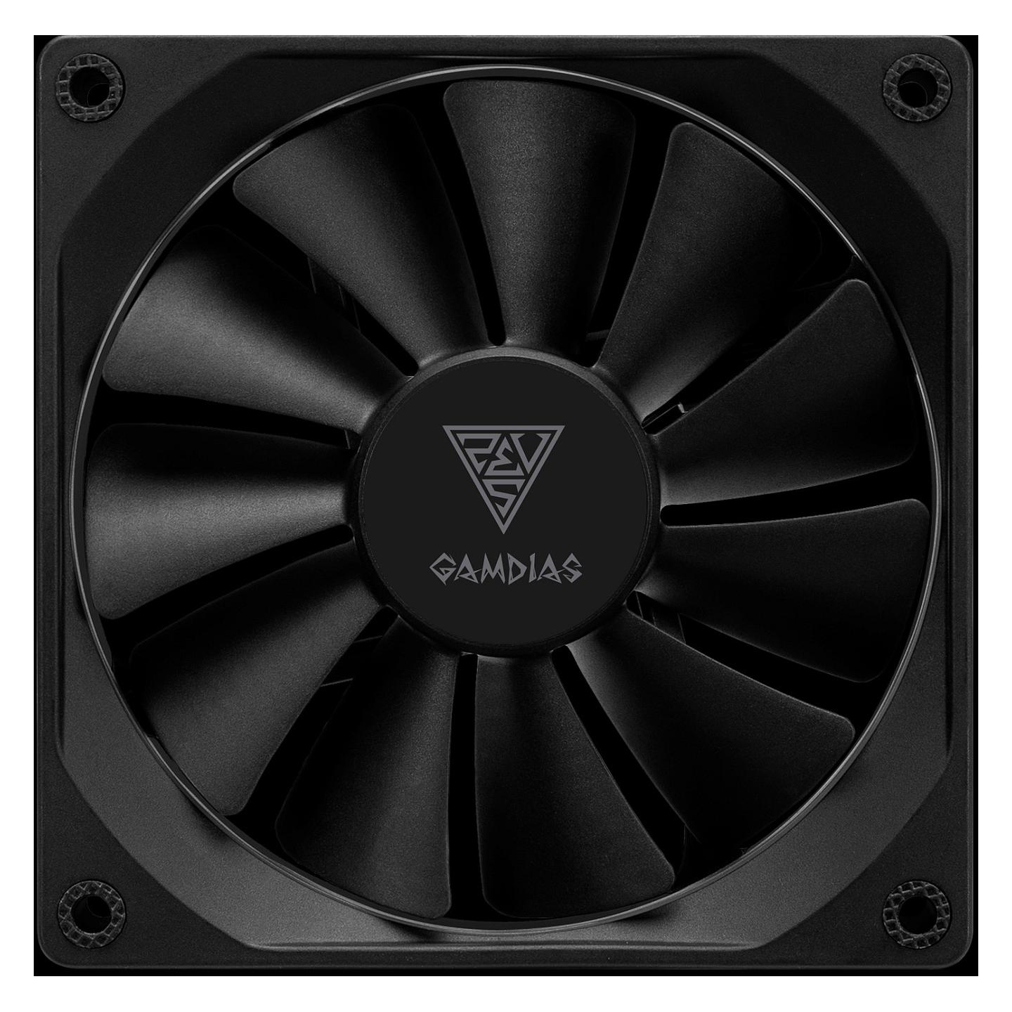 Ftohës për Procesor Gamdias Chione P3-240U / 240mm / 2x120mm / ARGB / LCD IPS / AIO - Zezë - 7