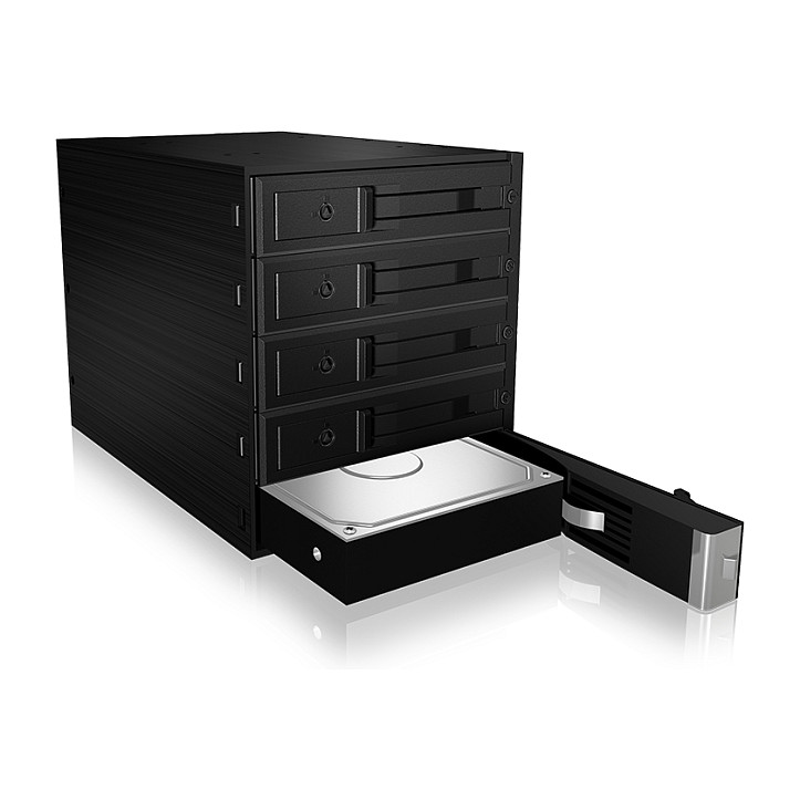 Aksesor për Disqe ICY BOX IB-565SSK / 3x 5.25" / SATA - Zezë - 2